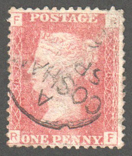 Great Britain Scott 33 Used Plate 87 - RF - Click Image to Close